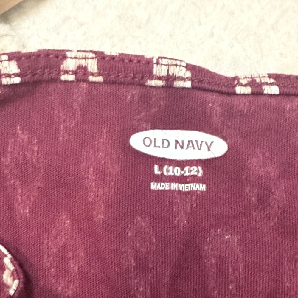 Old Navy doe girls Printed Sleeveless Square-Neck Dress
